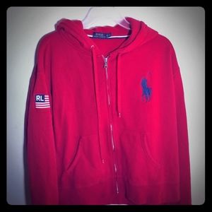 Polo USA zip up hoodie XL